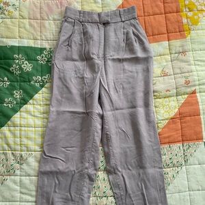H&M Linen Lavender Purple Pants Sz 4